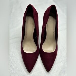 Burgundy Forever 21 Heel Pumps